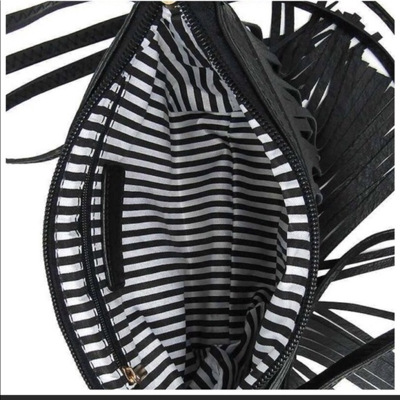 Black Fringe Tassel Boho Festival Crossbody Last One❗️ - Picture 4 of 8